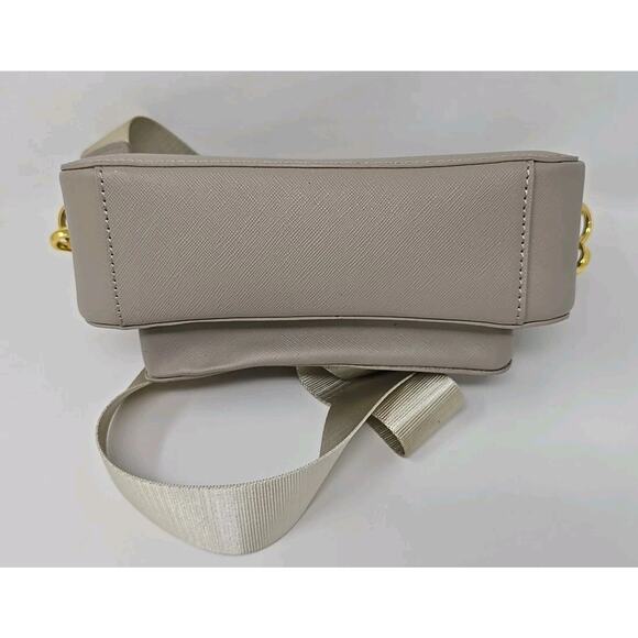 Joy Clean & Chic Saffiano Leather Crossbody Camera Bag White U7 - Picture 8 of 8